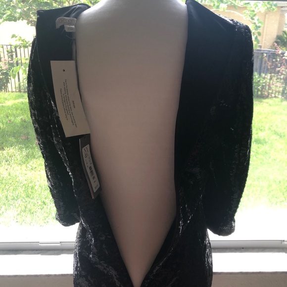 NWT Black Sequin Dress |Eva Mendez-NY & Co| Small - Picture 4 of 8